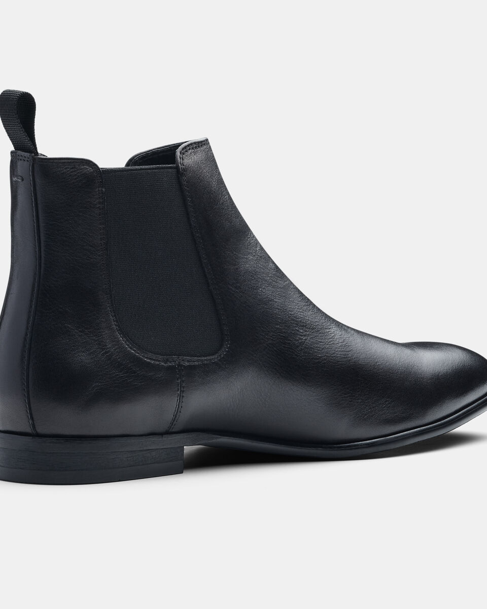 Leather Chelsea Boot, Black, hi-res
